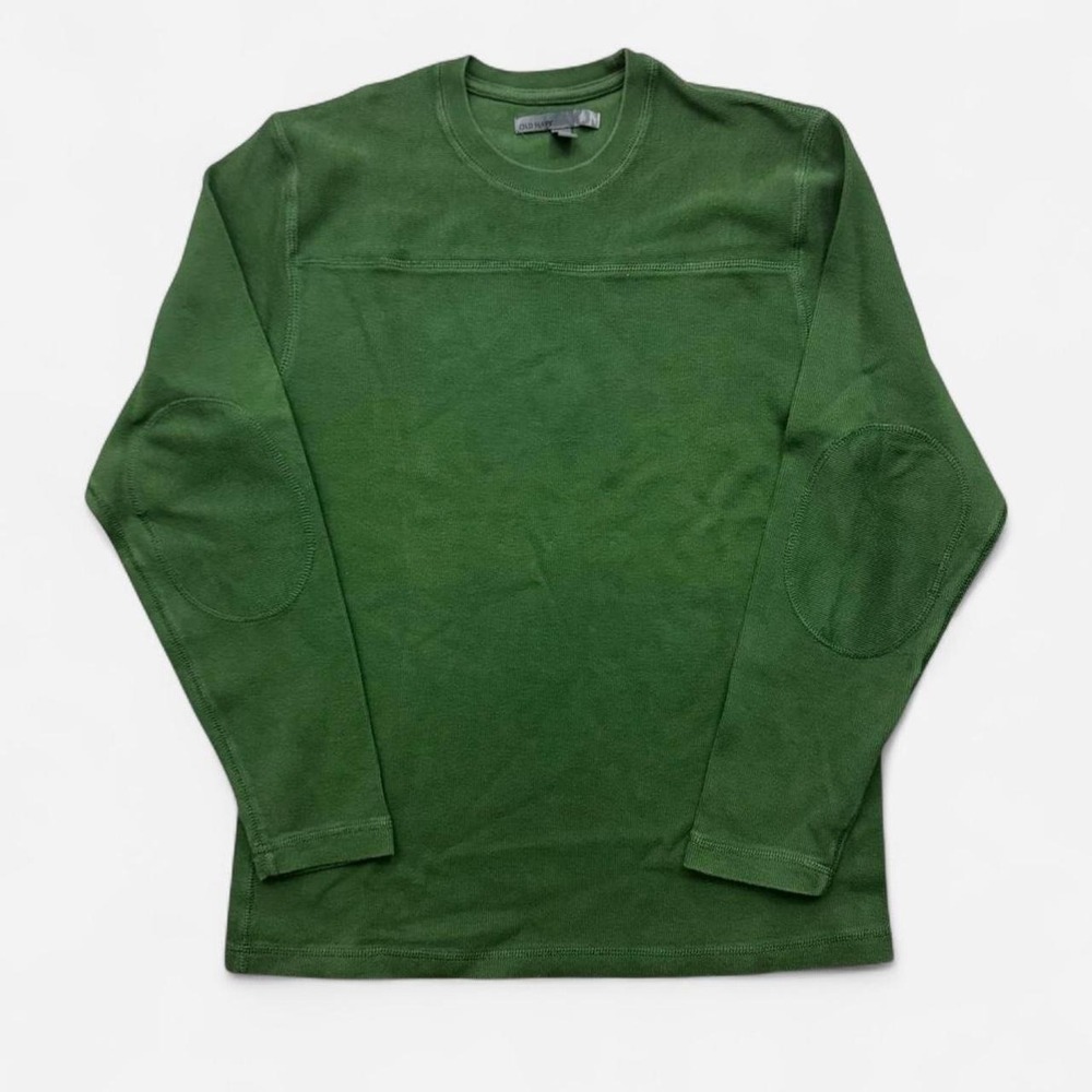 Old Navy Green Long Sleeve Thermal Style Shirt Elbow Pads Mens S